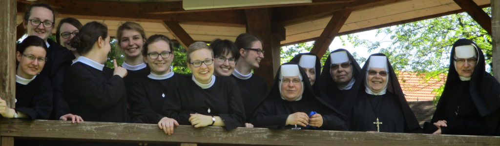 Postulants with the Professed Sisters