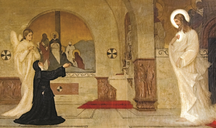 "St. Margaret's Vision", painted by Saint Brother Albert