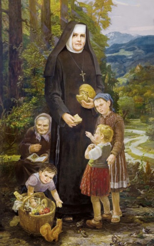 Blessed Sister Bernardina painted by Grażyna and Piotr Moskal  