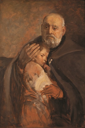 Saint Broter Albert painted by Leon Wyczolkowski