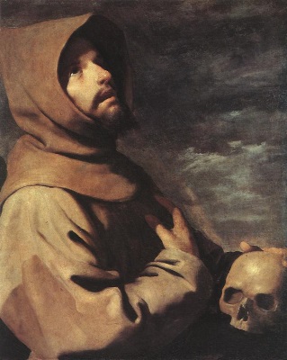 Saint Francis painted by Francisco de Zurbaran (1598-1664)