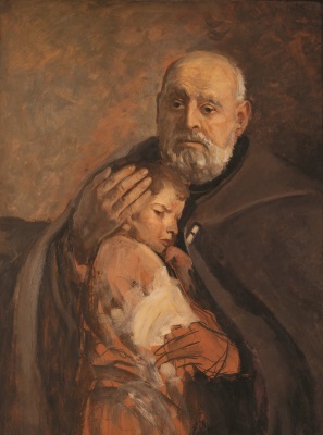 Saint Broter Albert painted by Leon Wyczolkowski