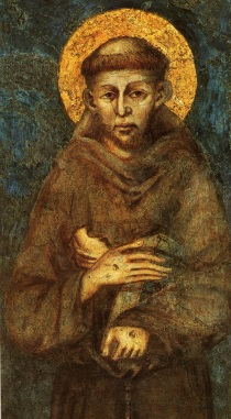 Saint Francis by Giovanni Cimabue (1200's)
